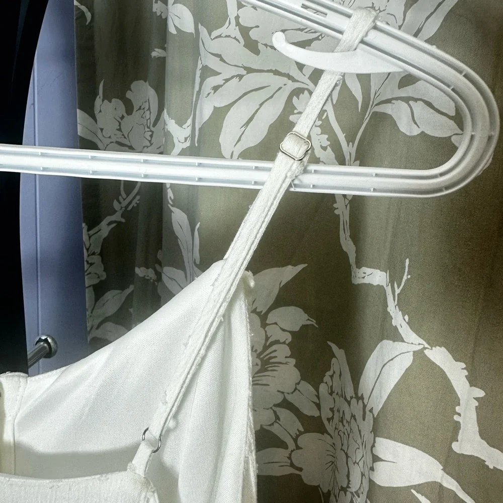 White Button-Down Maxi Dress - Picture 6 of 9